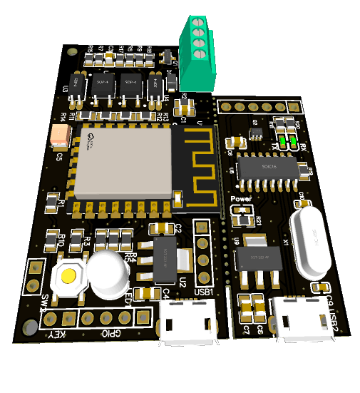 Умный домофон WiFi v.7 с UART-преобразователем