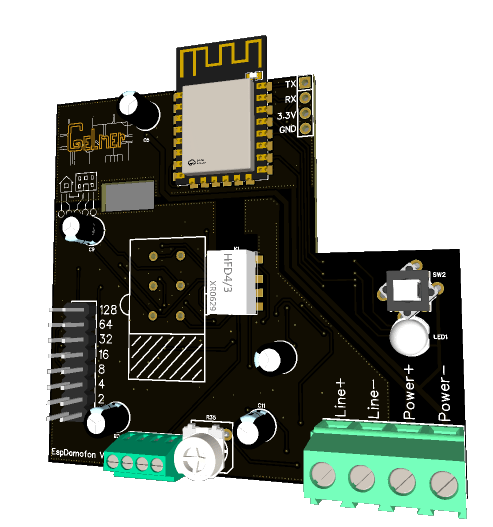 Умный домофон espDomofon v2.1D цифровой