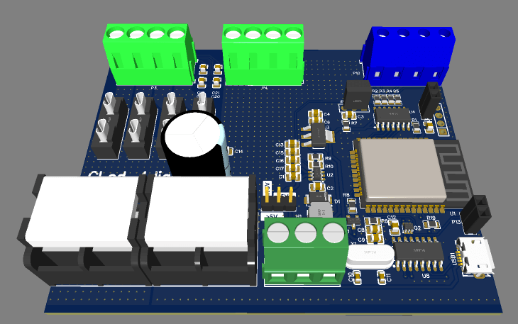 Плата для управления адресными лентами и светодиодами Gled v1.1