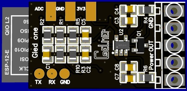 Плата управления адресными лентами и светодиодами Gled One