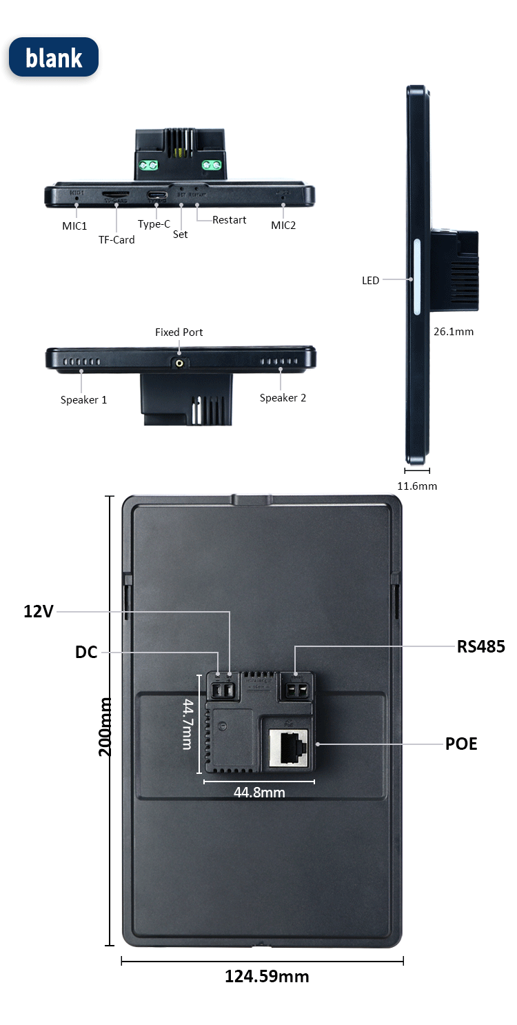 Android панель HMI с POE