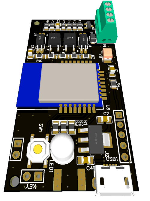 Zigbee v1 плата espDomofon